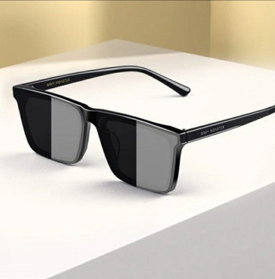 Dcmr Rectangular Sunglasses(For Boys & Girls, Black)