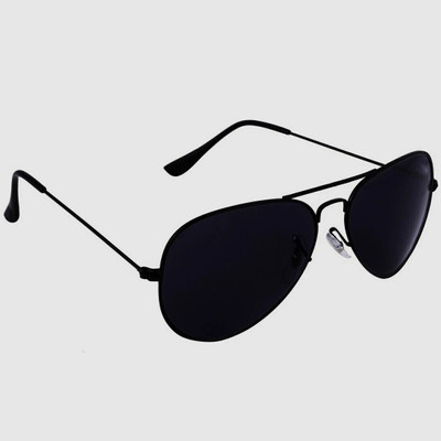 DAHAAZIL Aviator Sunglasses(For Men & Women, Black)