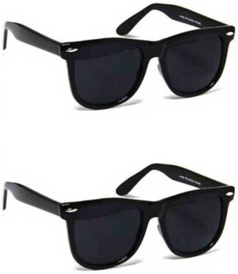 Wayfarer Sunglasses(For Men & Women, Black)