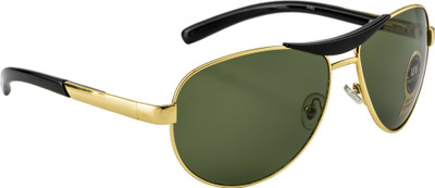Fair-x Aviator Sunglasses(For Men & Women, Green)