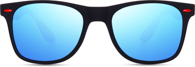 Netwiz Wayfarer, Rectangular Sunglasses(For Men & Women, Blue)