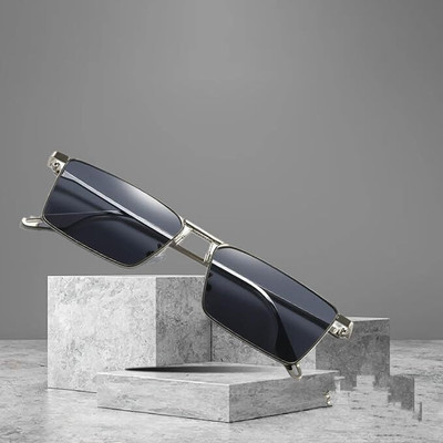 ETHNICSS Rectangular, Retro Square Sunglasses(For Men & Women, Black)