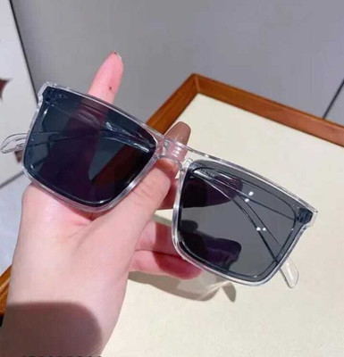 AR Cool Retro Square Sunglasses(For Men & Women, Black)