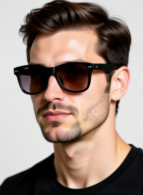 Ghost Rider Wayfarer Sunglasses(For Men & Women, Brown, Black)