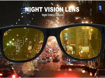 Wayfarer Sunglasses(For Men & Women, Yellow)