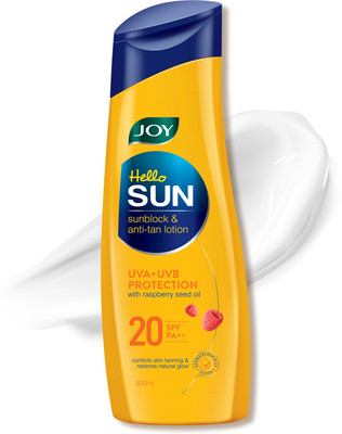 Joy Sunscreen - SPF 20 PA++ Body Lotion For Tan Control(300 ml)