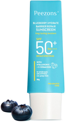 Peezons Sunscreen - SPF 50 PA+++ Vitamin C+E Super Bright,WaterLight, For Even Toned & Glowing Skin - SPF SPF 50 PA+++ PA+++(50 g)