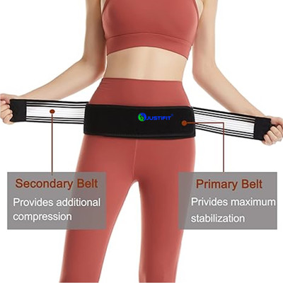 HouseOfCommon Sciatica Pain Relief Sacroiliac Joint Hip Si Belt Spine Support Size-(M) Back / Lumbar Support