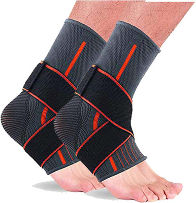 DreamPalace India Ankle Support Brace for Injuries, Ankle Protection Guard Helpful In Pain Relief Ankle Support(Orange)