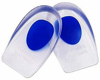 Fulkiza Gel Heel cups Silicon Heel Pad for Heel Ankle Pain Heel Support(Blue)