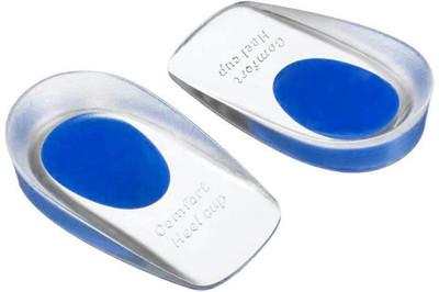 Kingmart 1 Pair Blue Foot Care Gel Silicone heel pad Heel Support(Blue)
