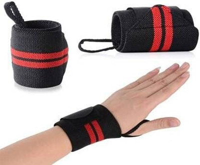 FFive Wrist Wraps with Thumb Loop for Weightlifting, Fitness Workouts - Adjustable Wrist Support