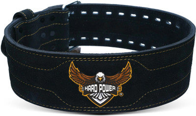 HARD POWER Gym Belt for Men Weight Lifting Leather Women Weightlifting Belt Back Support Weight Lifting Belt(Black)