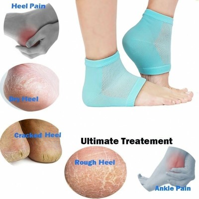 smile4u Heel Pain EDX-854 Relief Silicone Gel Heel Socks Heel Protector Socks Silicon Heel Support