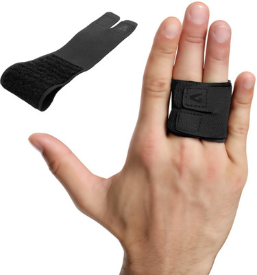 HANNEA Compression Band for Finger Dual Finger Finger Compression Sleeve Support Finger Support(Black)