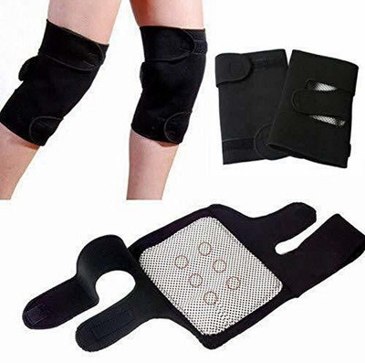 ATEHSMART Magnetic Therapy Knee Hot Belt Self Heating Knee Pad Knee Support Belt Knee Support(Black)