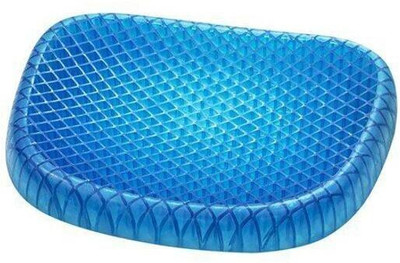 ND BROTHERS Silicone Egg Seater Gel Cushion Rubber Seat Pad for Car Back / Lumbar Support(Blue)