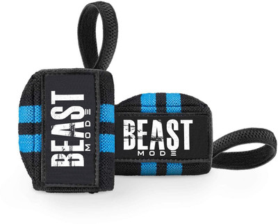 STEIGEN FITNESS Sports Grade 22 Inches Long Weight Lifting Wrist Bands, Wrist Wraps Gloves Wrist Support(Blue)