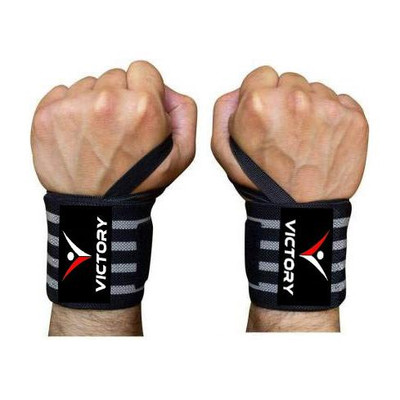 VICTORY Wrap Gym & Fitness Gloves(Grey)