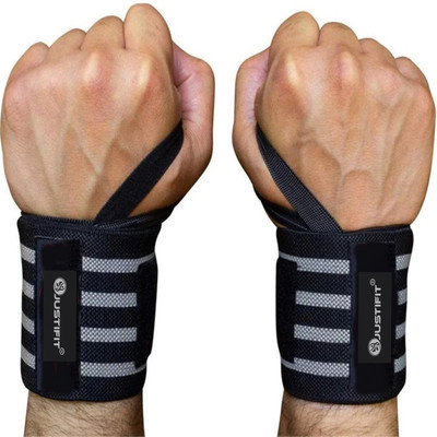 HouseOfCommon Professional Wrist Band Strap for gym fitness support weight lifting-1 Pair Wrist Support
