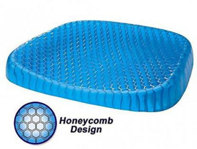ND BROTHERS Egg Sitting Gel Flex Cushion Seat Sitter Flex Pillow Back Support Back / Lumbar Support(Blue)