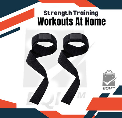 BQH Weight Lifting Straps Gym for Men Hand Band Men & Women Support Hand Support(Black)