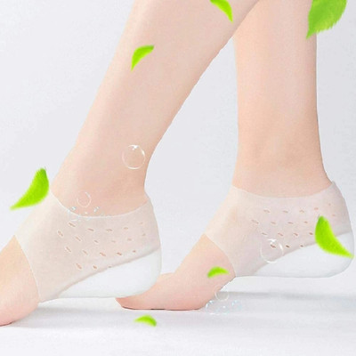 Fitaza Invisible Height Increase Insole Wearable Heel Cushion Heel Support(White)