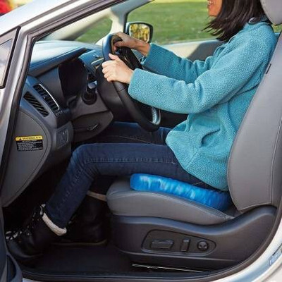 DN BROTHERS Egg Sitter Seat Cushion Soft Gel Mat for Office Chair, Back/ Hip Support DN372 Shoulder Support(Blue)