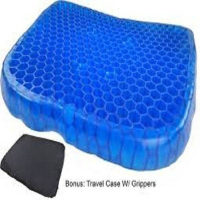 ND BROTHERS ®Gel Pad Provides Support Lower Back, Spine Back / Lumbar Support(Blue)