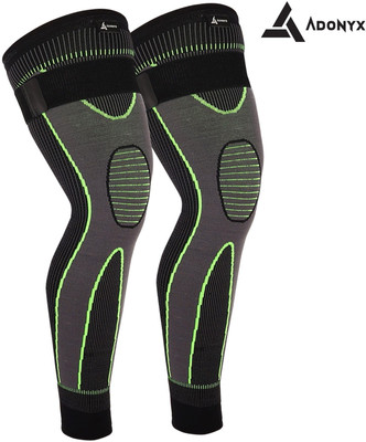 ADONYX Knee Braces for Women and Men Full Leg Compression Sleeves Anti Sliping Knee Support(Green)