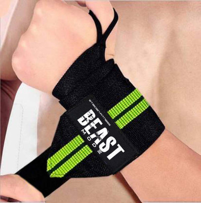 STEIGEN FITNESS Sports Grade 22 Inches Long Weight Lifting Wrist Bands, Wrist Wraps Gloves Wrist Support(Green)