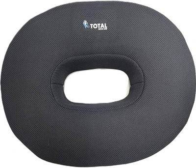 Total Ortho Care Donut Cushion Orthopedic Support Seat Chair Pillow for Tailbone Fistula piles Back / Lumbar Support(Black)