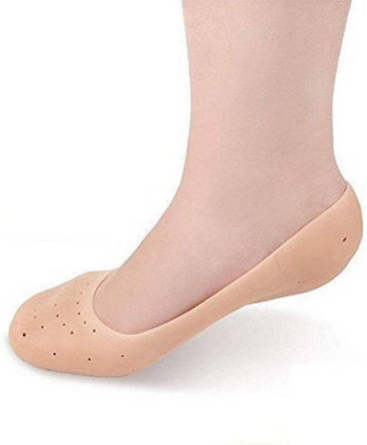 NAKLANG FASHION Silicone Gel Full heel socks foot protector Foot Support Heel Support(Beige)