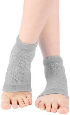 GLOBLE Heel Pain Relief Silicone Gel HeelSocks anti crack heel socks Heel Protector Socks Heel Support(Grey)