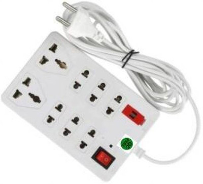 Eels CBB_1095_Extensionbox8 Socket 1 Switch With fuse 8 Socket Extension Boards 8  Socket Extension Boards(White, 2.5 m)