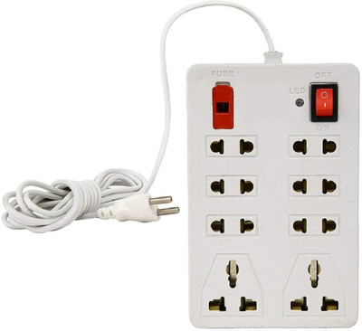 RAAMKM CB_4867_8+1 with Mini Strip, 8 Socket Extension Board 8 Socket Extension Board 8 Socket Extension Boards(White, 2.5 m) RAAMKM CB_4867_8+1 with Mini Strip, 8 Socket Extension Board 8 Socket Extension Board 8 Socket Extension Boards(White, 2.5 m)