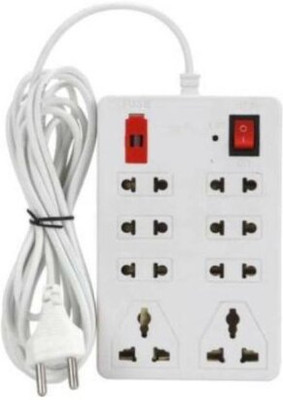 TOOLART vf27_Extension Cord Board Electric Shoket 8 Socket Extension Boards (White,2m) 8  Socket Extension Boards(White, 2.5 m)
