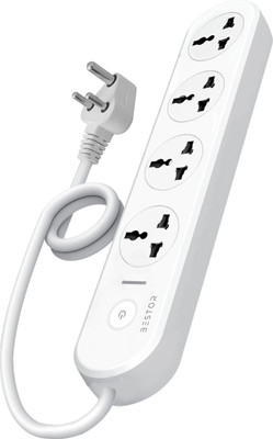 Bestor VoltEdge Extension Board 1500W Power Converter with Master Switch LED Indicator 4  Socket Extension Boards(White, 1.5 m)