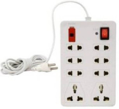 Eels CBB_899_Square Board 8 Socket Extension Boards 8  Socket Extension Boards(White, 2.5 m)