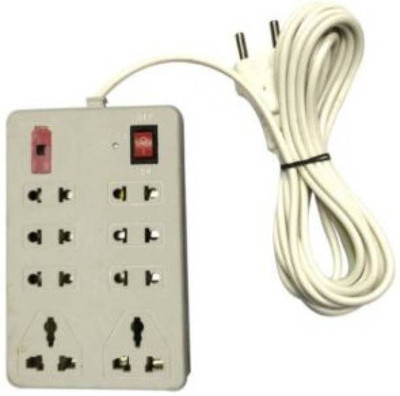 Eels CBB_959_Amazing Multi-Heavy Duty 8 in 1 Mini Power Strip 8  Socket Extension Boards(White, 2.5 m)