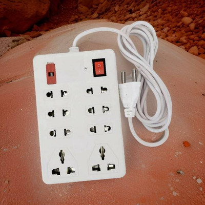 Eels CBB_973_One+Eight Extension Board 8 Socket Extension Boards 8  Socket Extension Boards(White, 2.5 m)