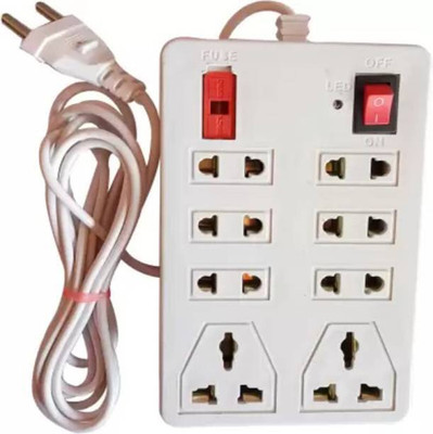 Vimla CB_1467 One Plush Eight Extension Board 8 Socket Extension Boards 8  Socket Extension Boards(White, 2.5 m)
