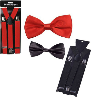 Mr. Willian Y- Back Suspenders for Women(Red, Black)