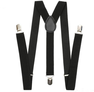 Creeknest Y- Back Suspenders for Men(Black)