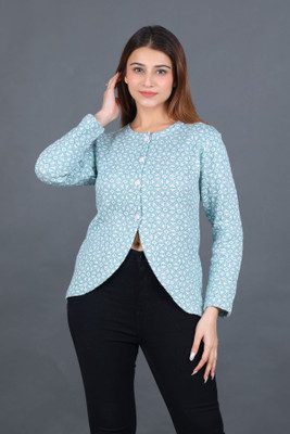 dadu dayal Colorblock Round Neck Casual Women Blue Sweater