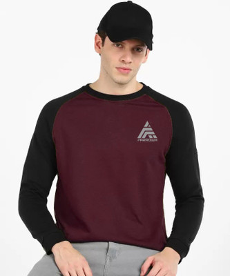 FARROWX Full Sleeve Color Block Men Sweatshirt