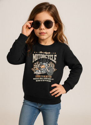 MACK JONNEY Full Sleeve Printed Girls Sweatshirt