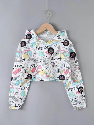 ZENWREN Full Sleeve Color Block Girls Sweatshirt