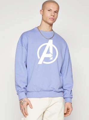 Adam White Full Sleeve Graphic Print Men Sweatshirt