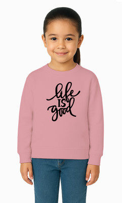 AATHISHTEX Full Sleeve Printed Girls Sweatshirt